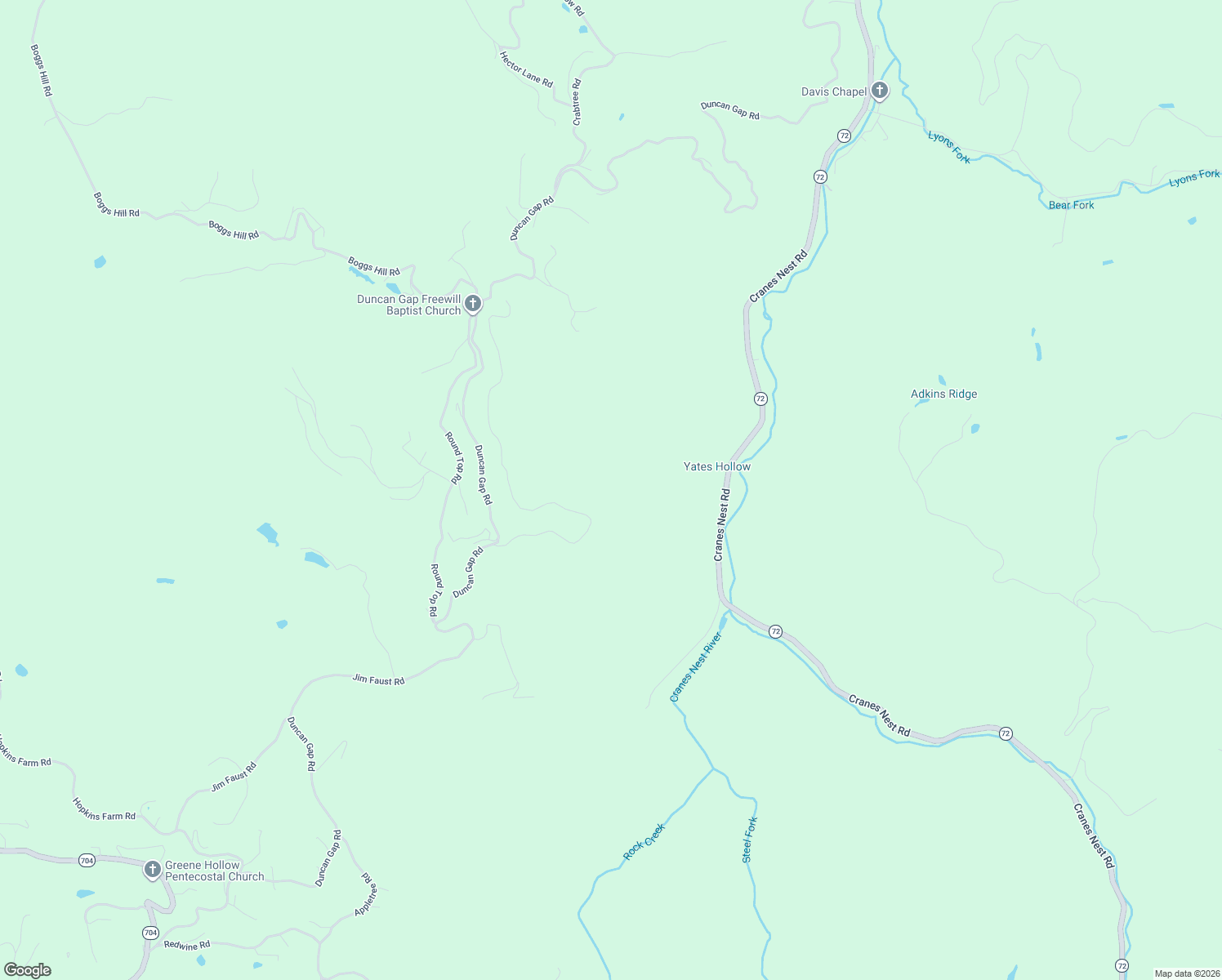 map of restaurants, bars, coffee shops, grocery stores, and more near 8128 Cranes Nest Road in Wise