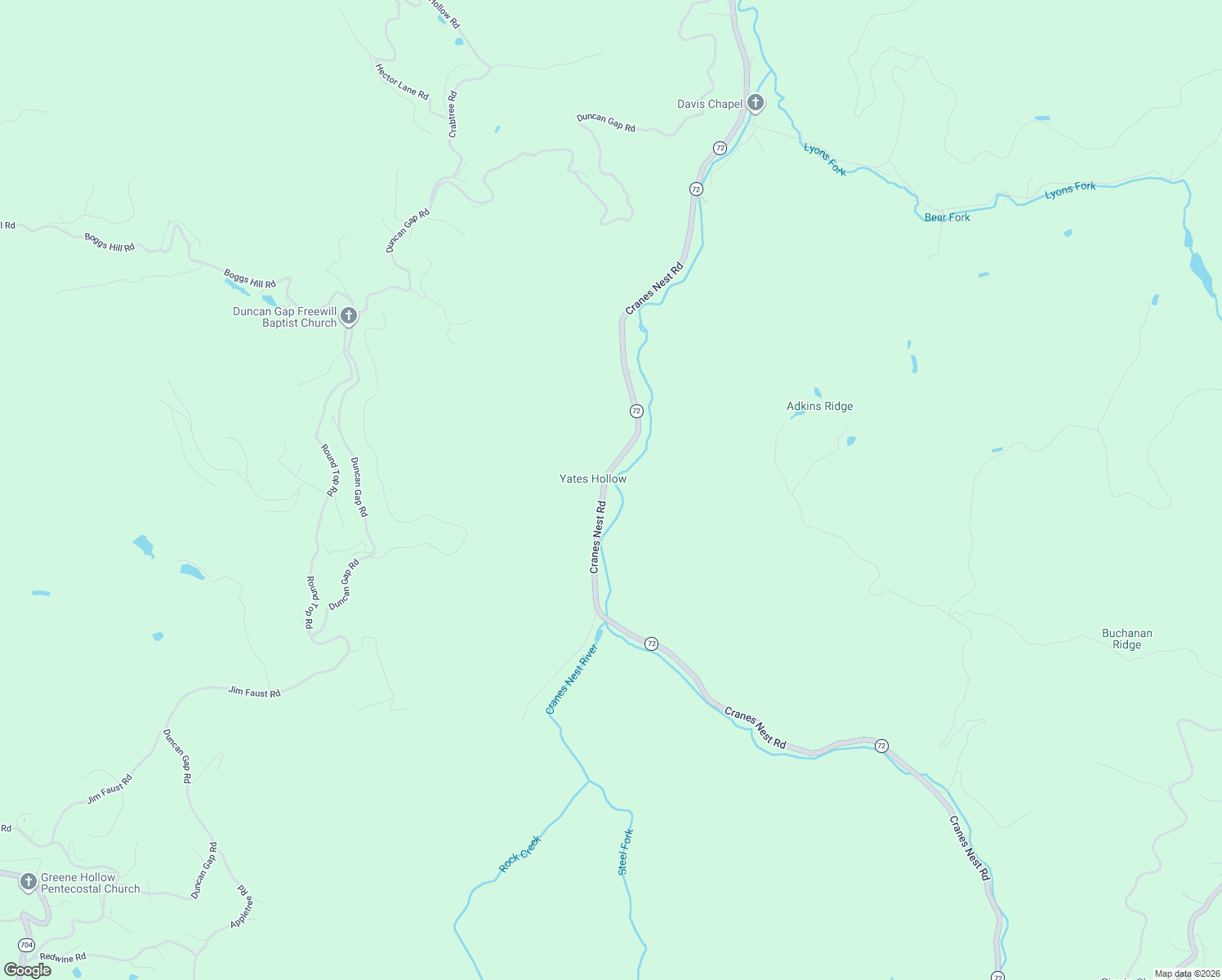 map of restaurants, bars, coffee shops, grocery stores, and more near 8128 Cranes Nest Road in Wise