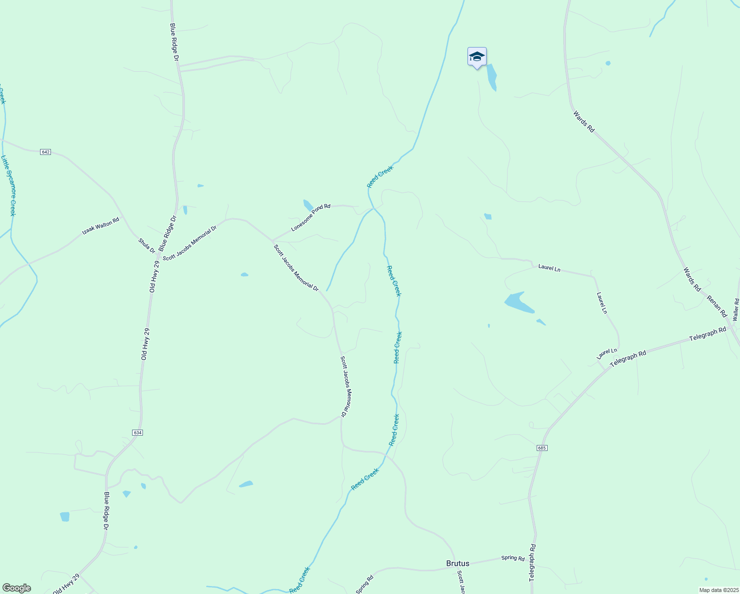 map of restaurants, bars, coffee shops, grocery stores, and more near 4780 Scott Jacobs Memorial Drive in Hurt