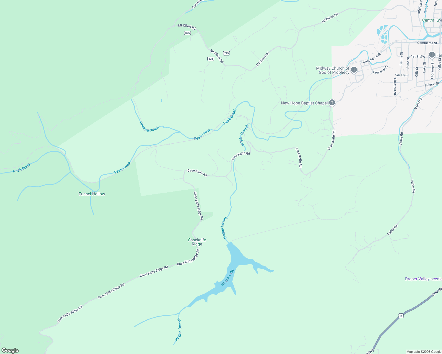 map of restaurants, bars, coffee shops, grocery stores, and more near 1401 Case Knife Road in Pulaski