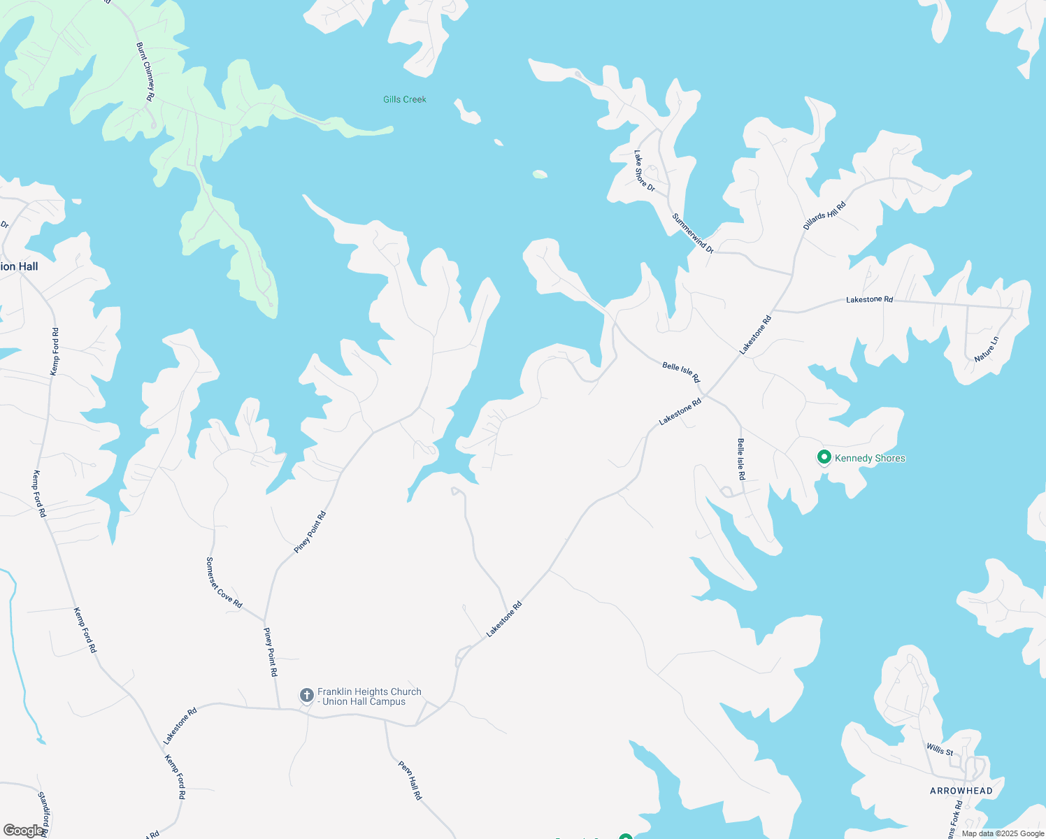 map of restaurants, bars, coffee shops, grocery stores, and more near 240 Highland Lake Road in Union Hall