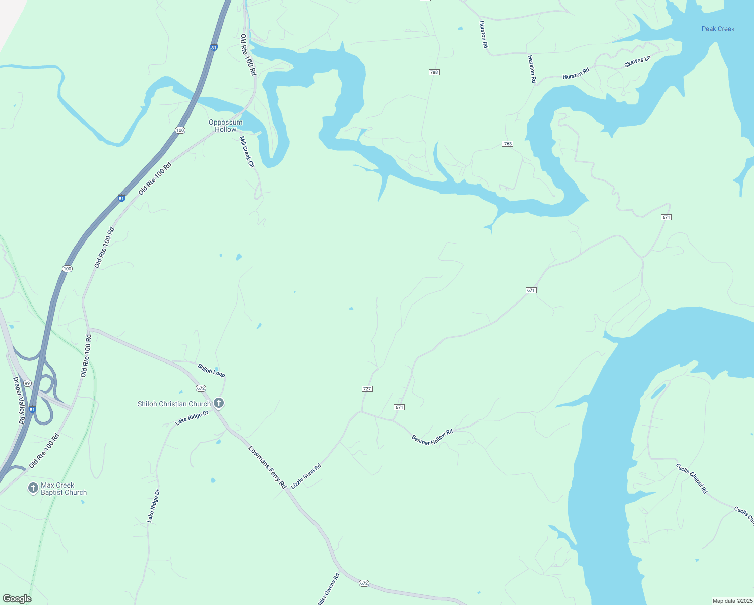 map of restaurants, bars, coffee shops, grocery stores, and more near in Pulaski