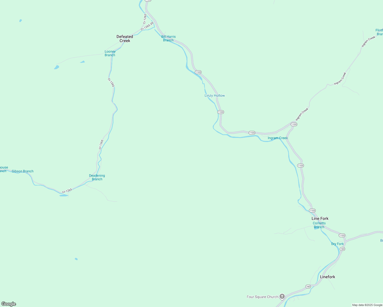 map of restaurants, bars, coffee shops, grocery stores, and more near in Linefork