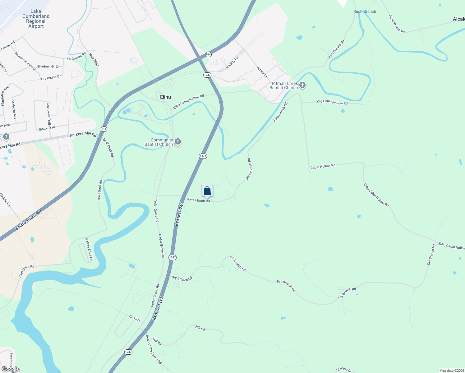 map of restaurants, bars, coffee shops, grocery stores, and more near 660 Jones Knob Road in Somerset