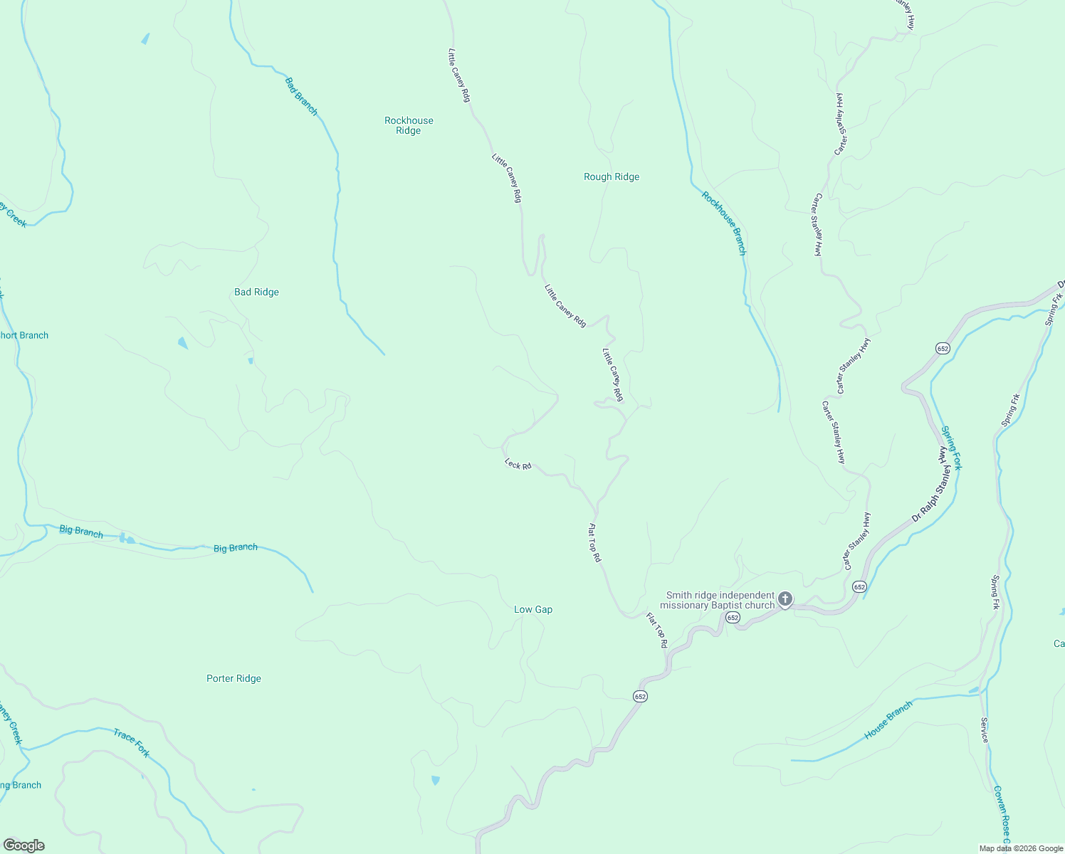 map of restaurants, bars, coffee shops, grocery stores, and more near State Route 610 in Dickenson County