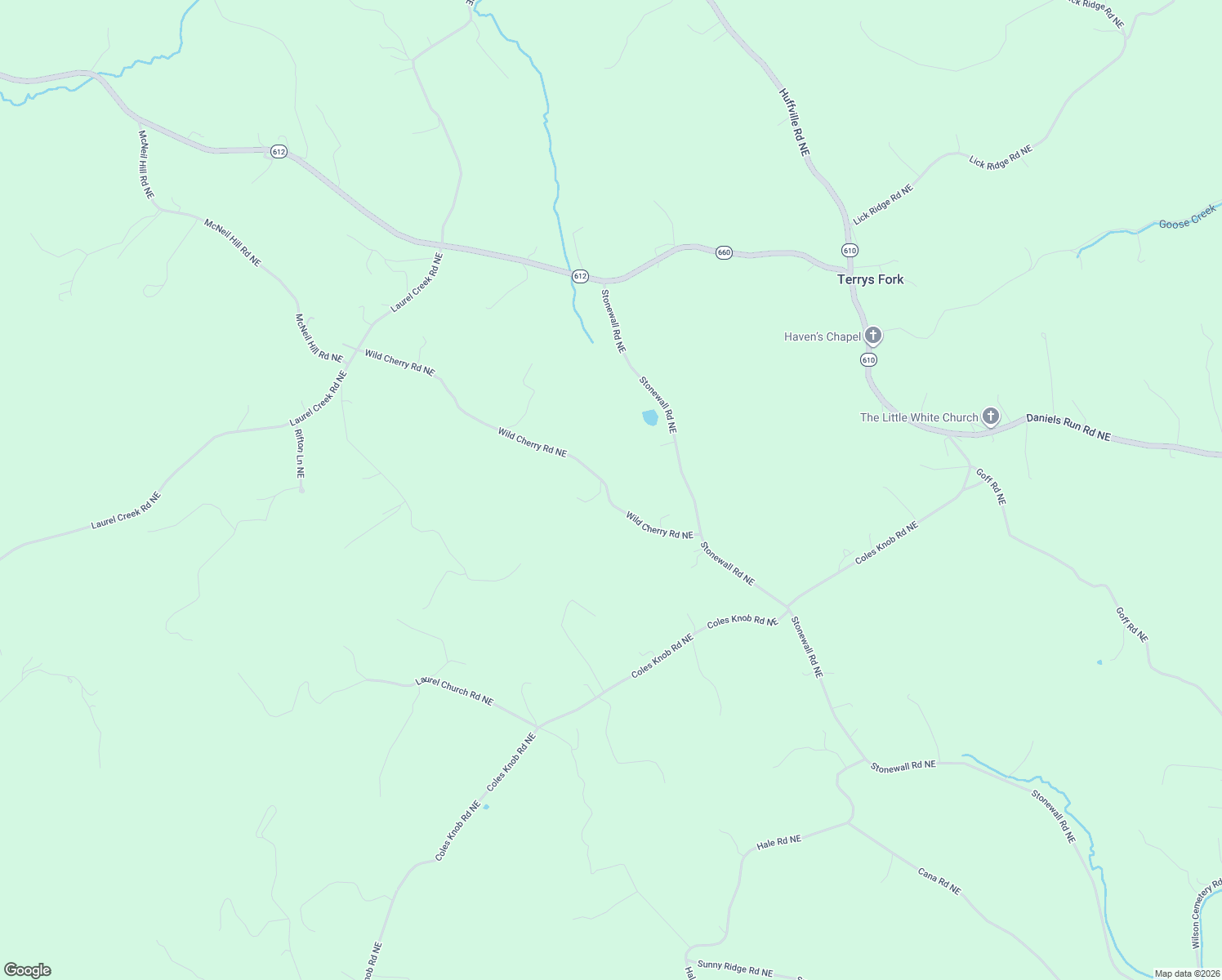 map of restaurants, bars, coffee shops, grocery stores, and more near 538-662 Wild Cherry Road Northeast in Pilot