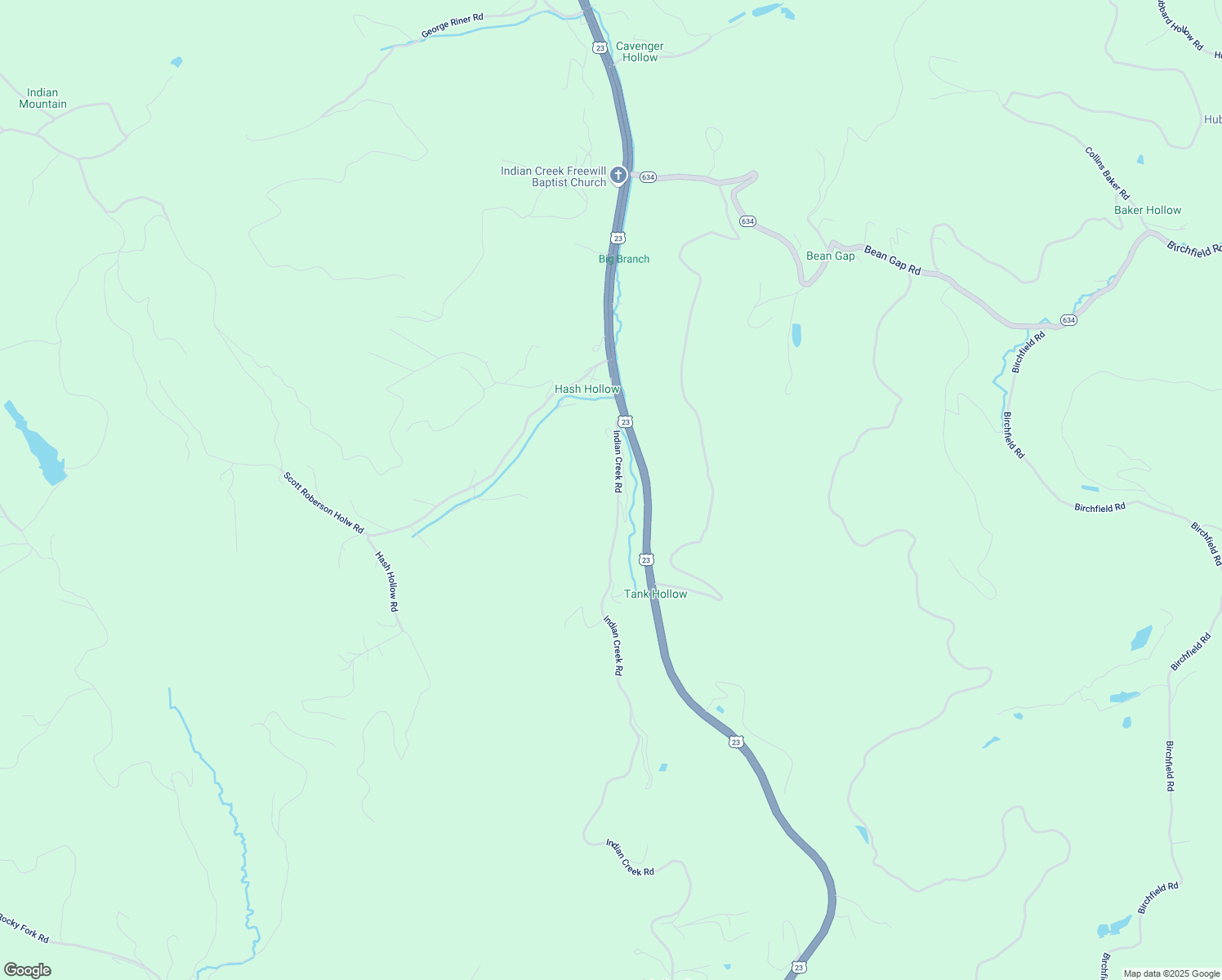map of restaurants, bars, coffee shops, grocery stores, and more near Wyoming Road in Wise County