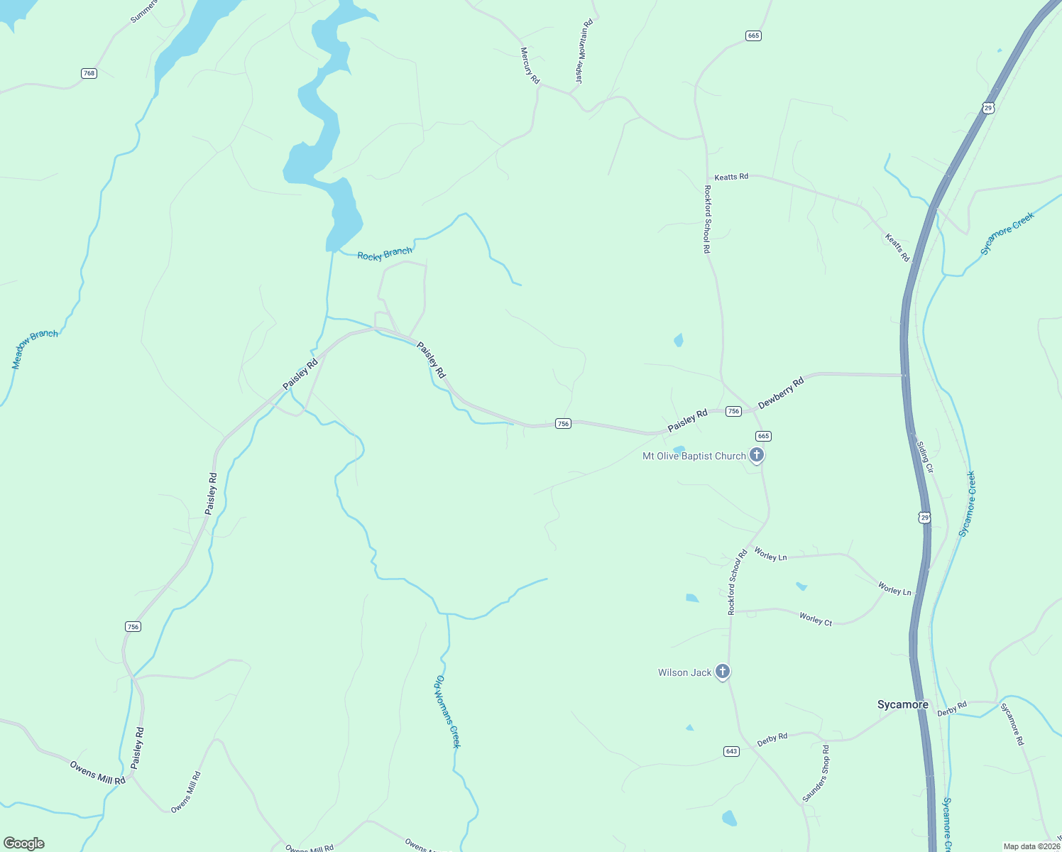 map of restaurants, bars, coffee shops, grocery stores, and more near County Road 756 in Gretna
