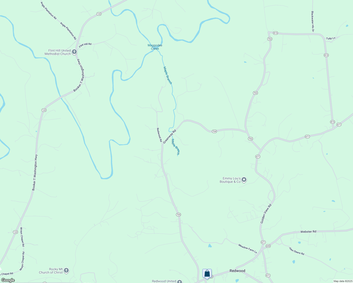 map of restaurants, bars, coffee shops, grocery stores, and more near 160 Greenway Road in Glade Hill