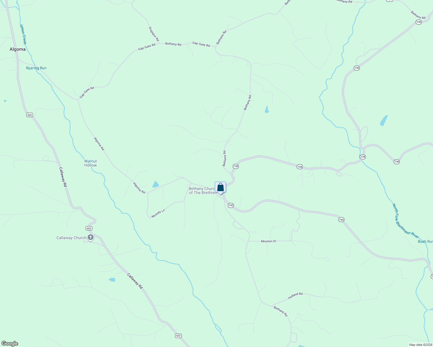 map of restaurants, bars, coffee shops, grocery stores, and more near 2115 Bethany Road in Boones Mill