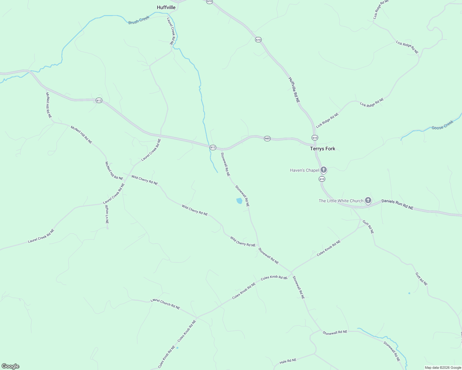 map of restaurants, bars, coffee shops, grocery stores, and more near 3117 Stonewall Road Northeast in Pilot