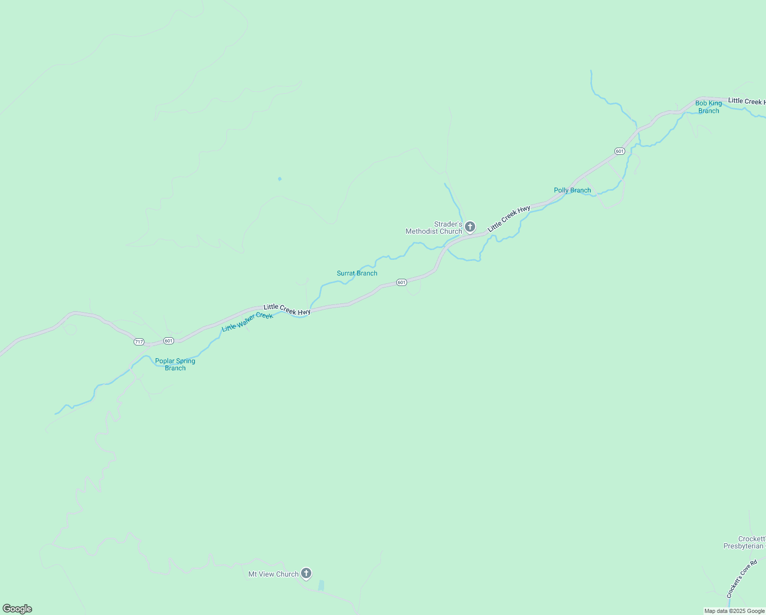 map of restaurants, bars, coffee shops, grocery stores, and more near Little Creek Highway in Dublin