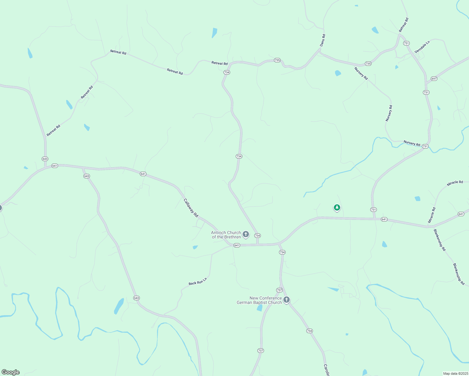 map of restaurants, bars, coffee shops, grocery stores, and more near 552 Antioch Road in Rocky Mount