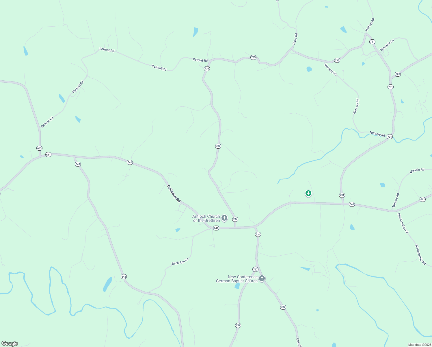 map of restaurants, bars, coffee shops, grocery stores, and more near 552 Antioch Road in Rocky Mount