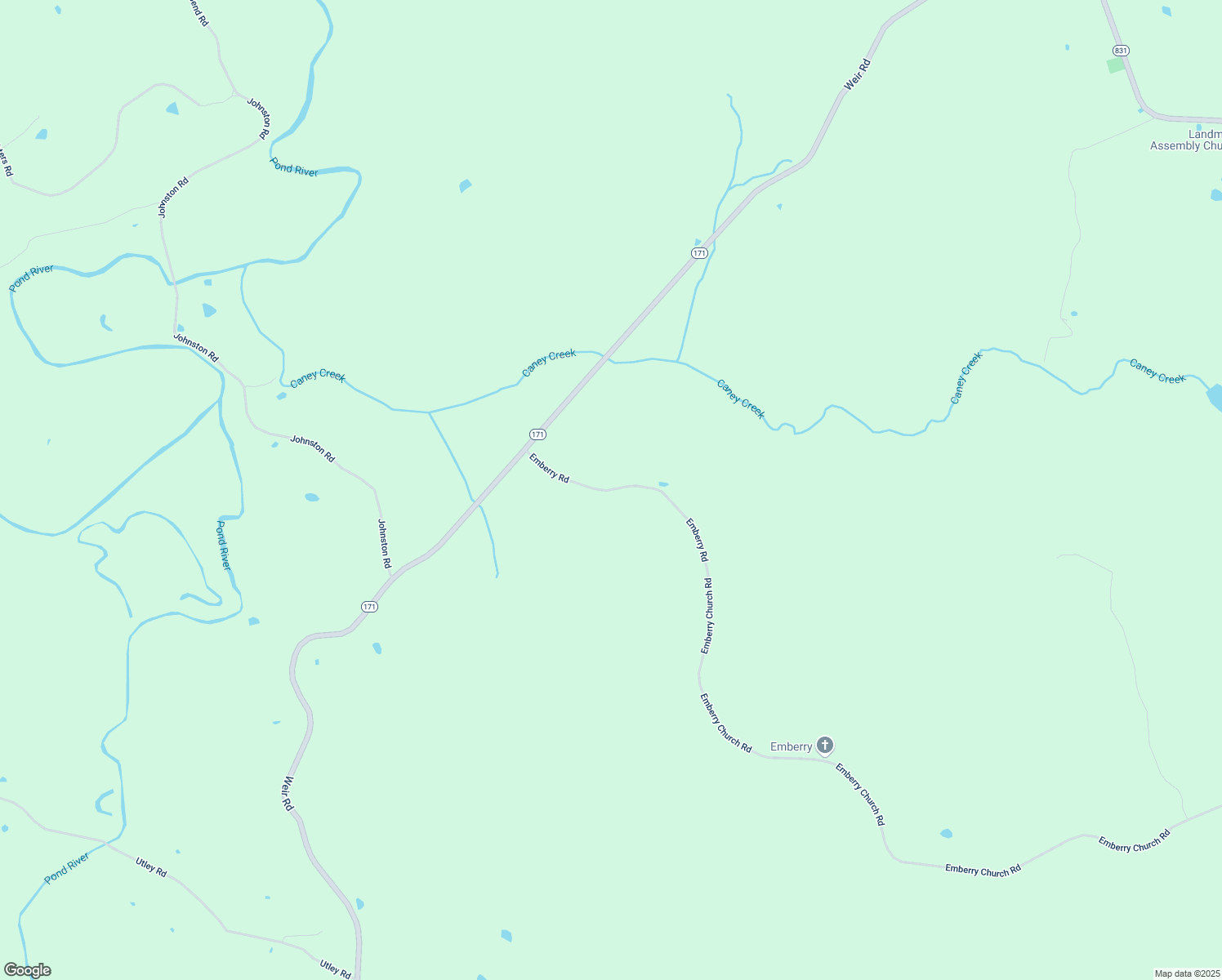 map of restaurants, bars, coffee shops, grocery stores, and more near Emberry Road in Muhlenberg County