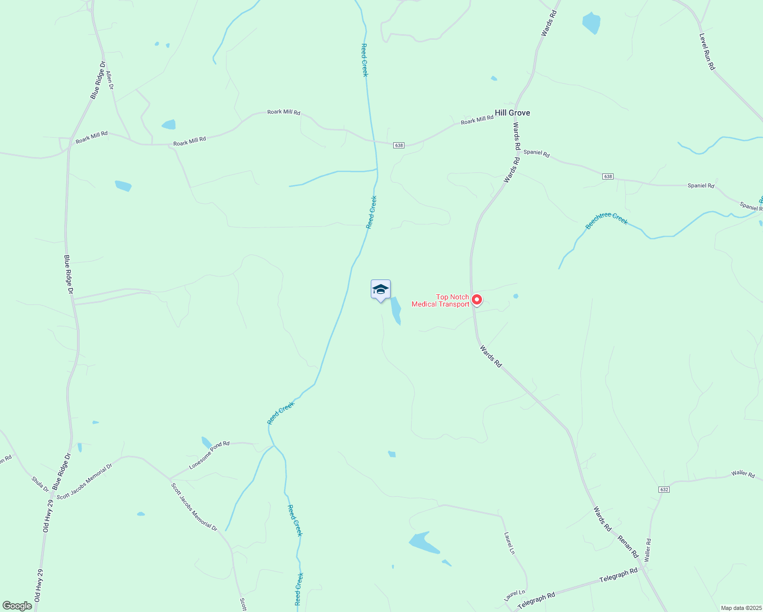 map of restaurants, bars, coffee shops, grocery stores, and more near in Hurt