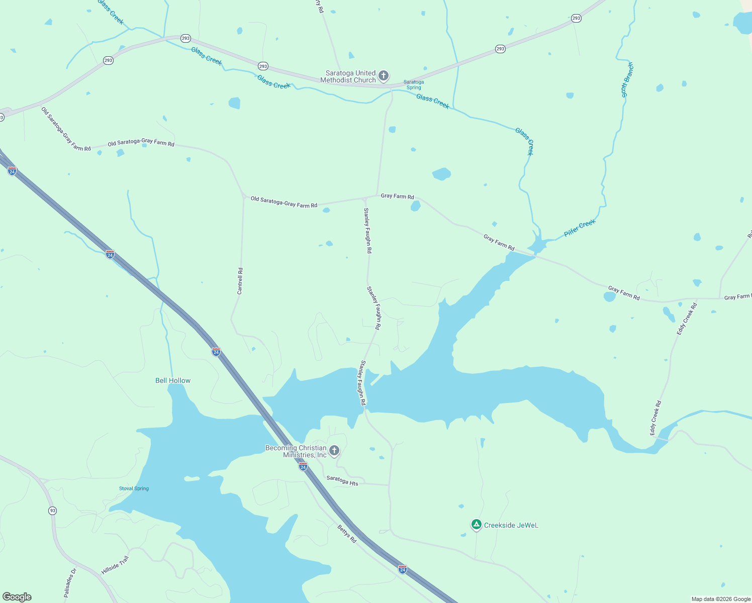 map of restaurants, bars, coffee shops, grocery stores, and more near Stanley Faughn Road in Lyon County