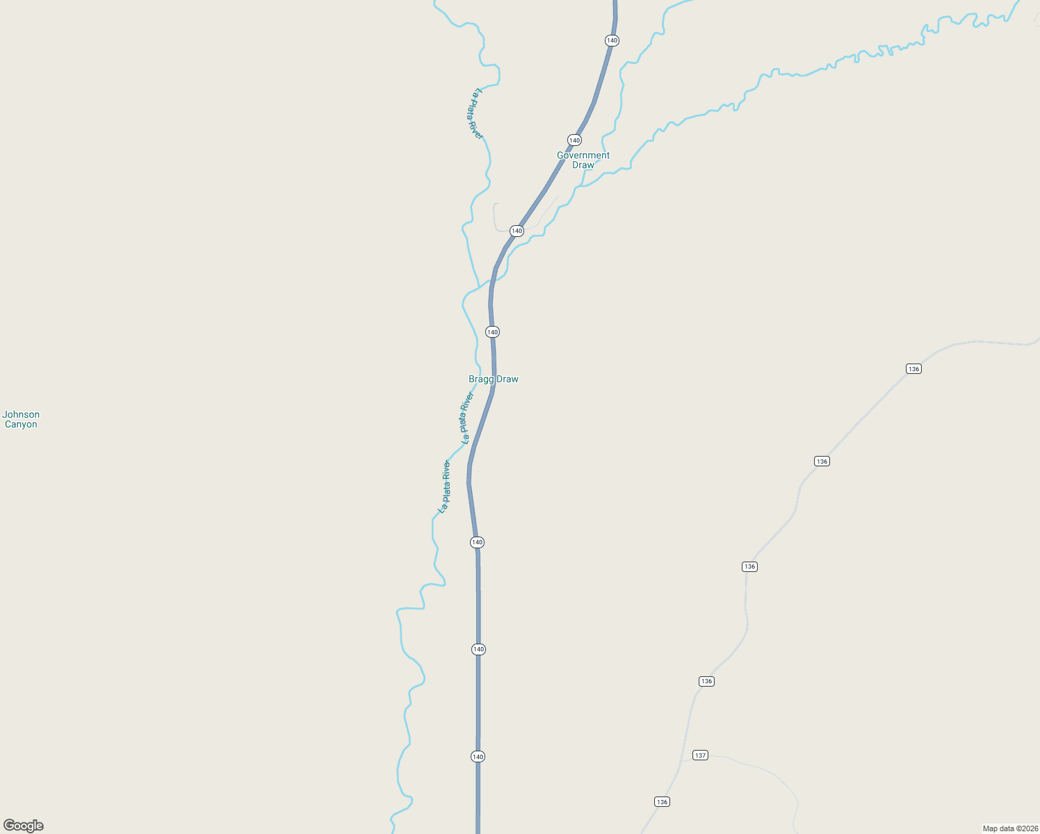 map of restaurants, bars, coffee shops, grocery stores, and more near 3444 Highway 140 in Hesperus