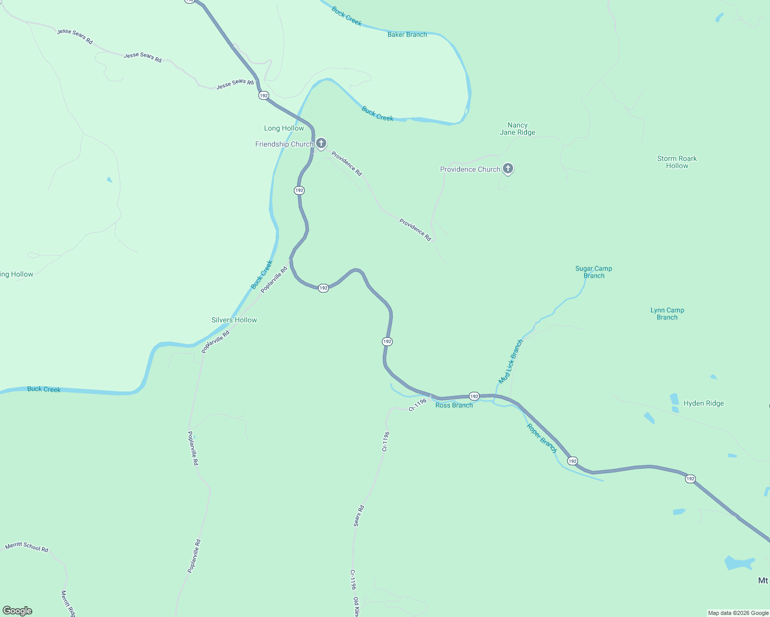 map of restaurants, bars, coffee shops, grocery stores, and more near 11935 Kentucky 192 in Somerset