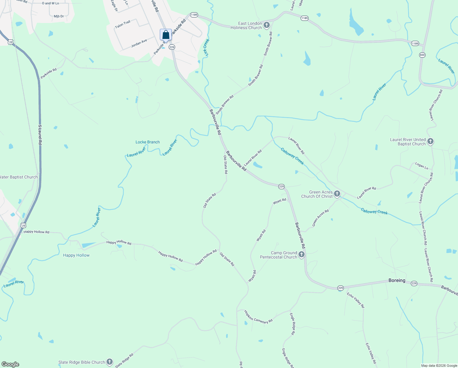map of restaurants, bars, coffee shops, grocery stores, and more near 251 Old State Road in London