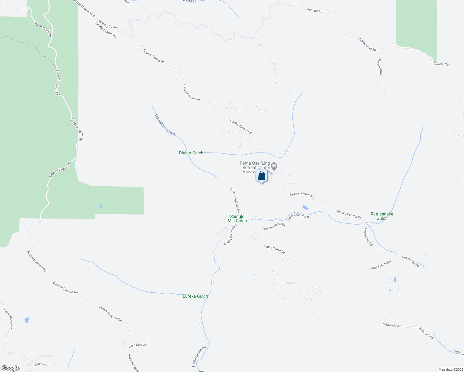 map of restaurants, bars, coffee shops, grocery stores, and more near 1550 Lower Highland Road in Watsonville