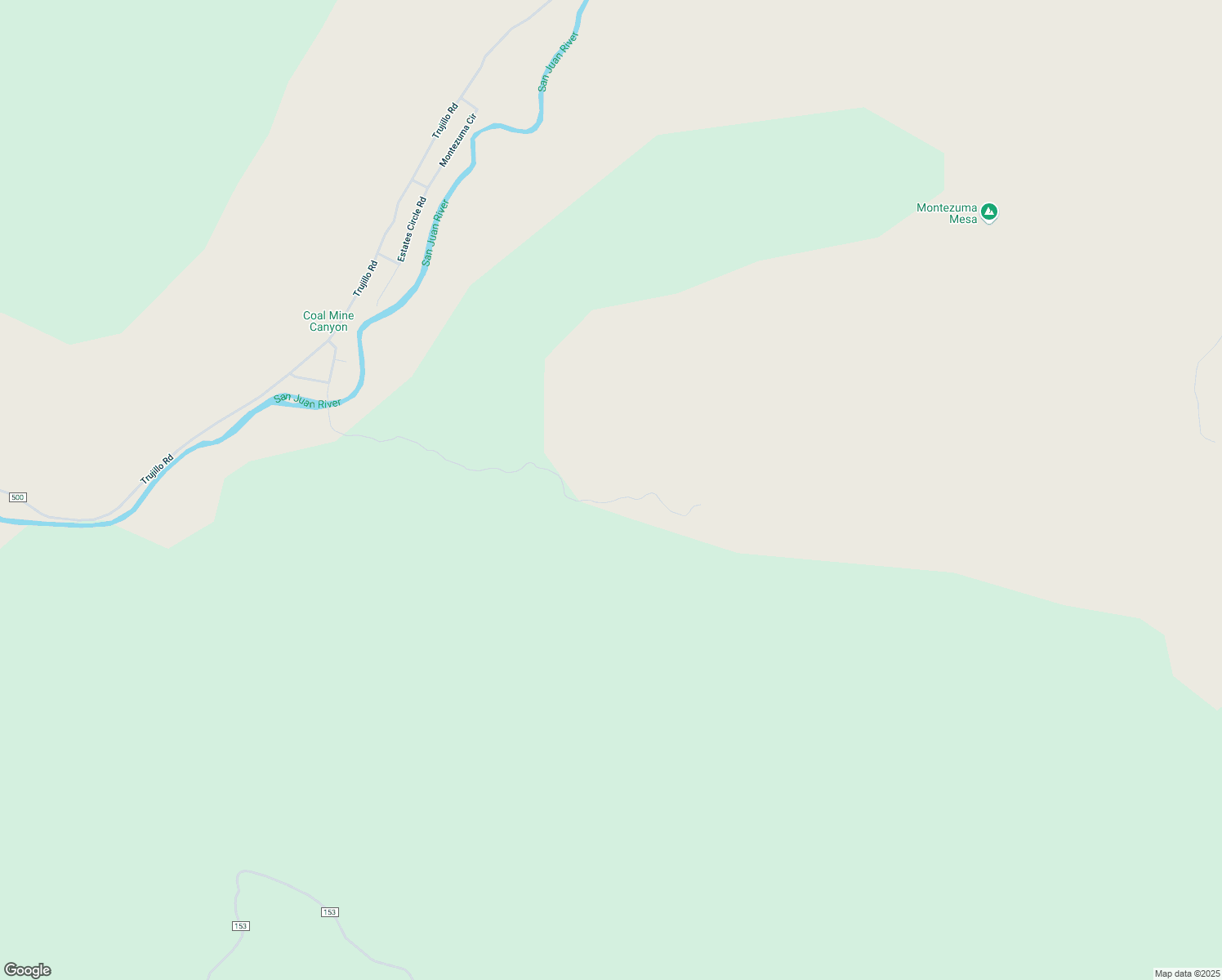 map of restaurants, bars, coffee shops, grocery stores, and more near Estates Circle Road in Pagosa Springs
