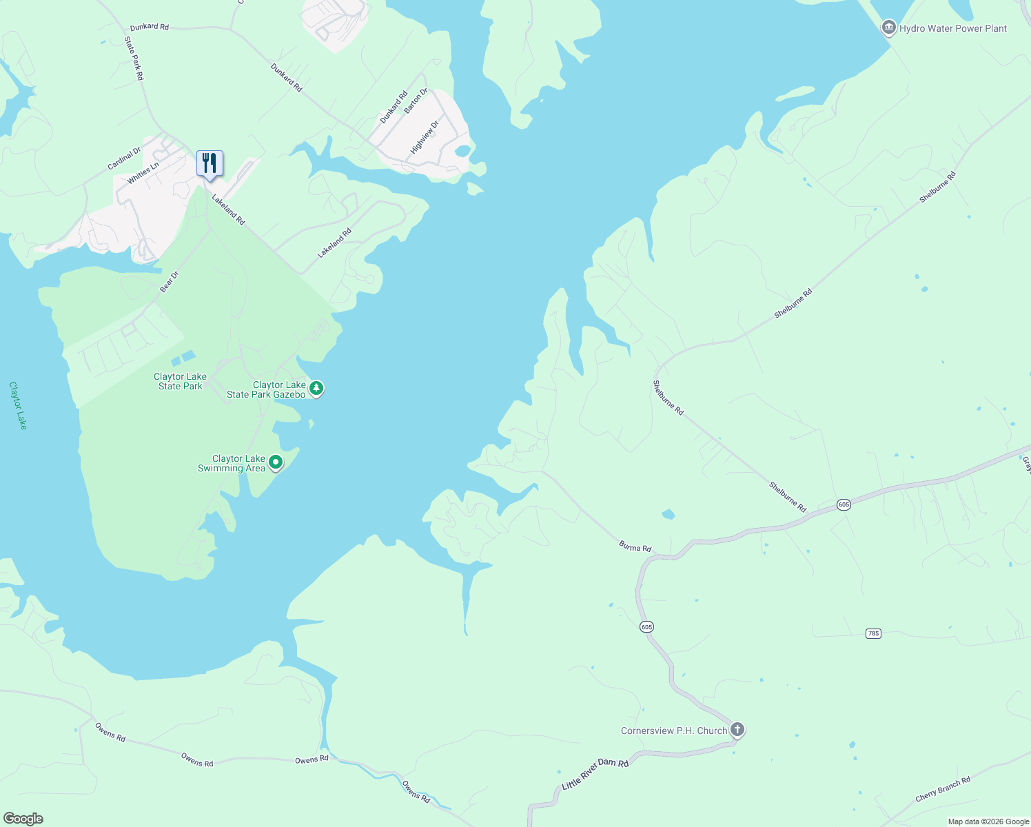 map of restaurants, bars, coffee shops, grocery stores, and more near 4450 Martin Road in Radford