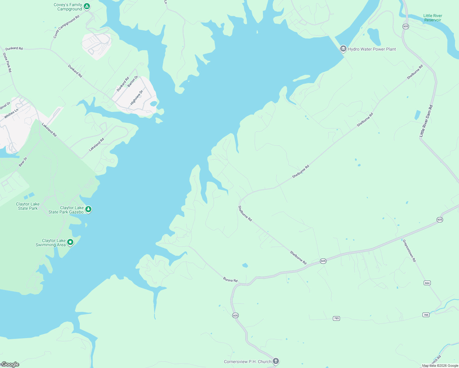 map of restaurants, bars, coffee shops, grocery stores, and more near 4649 Heavener Road in Radford