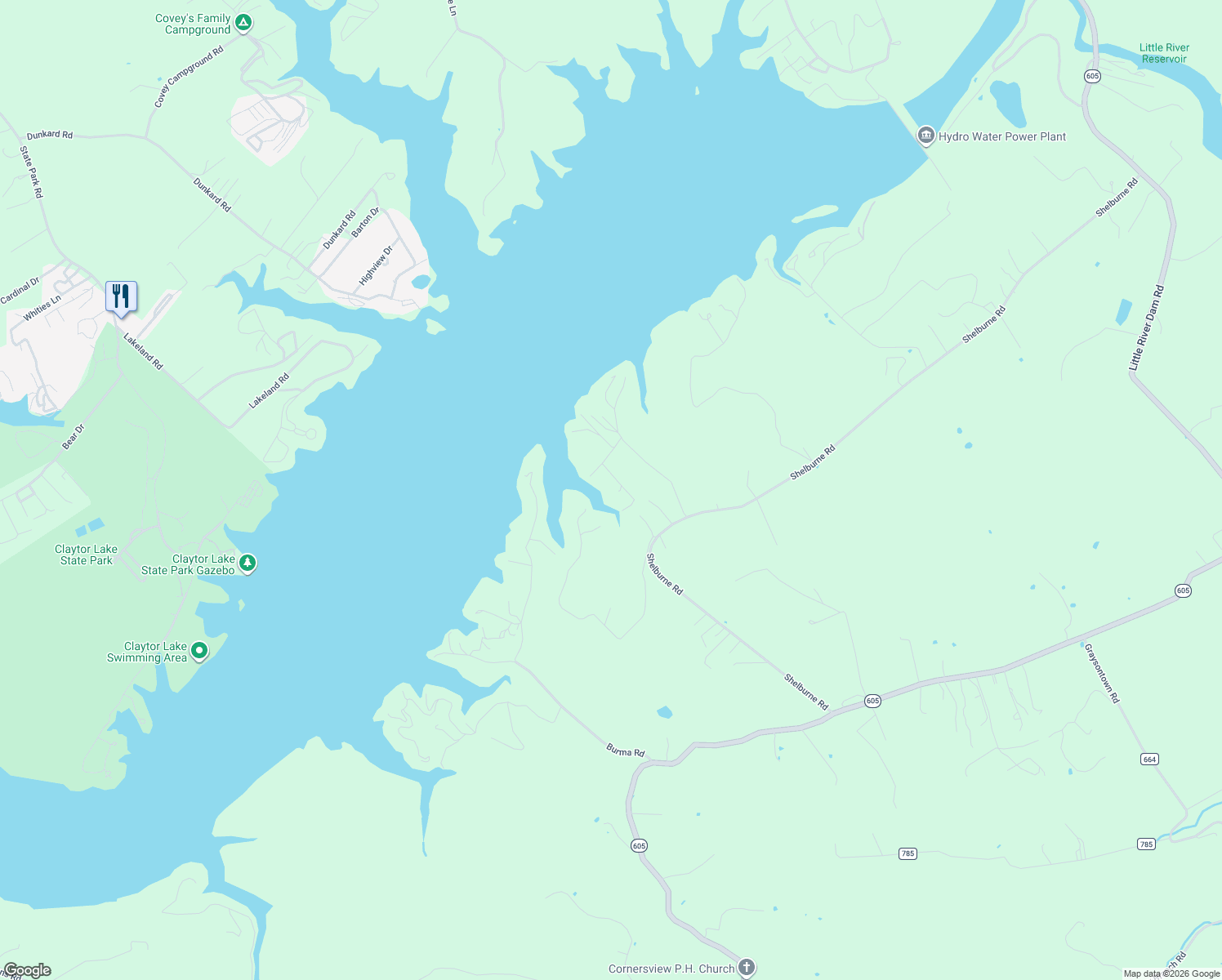 map of restaurants, bars, coffee shops, grocery stores, and more near 4649 Heavener Road in Radford