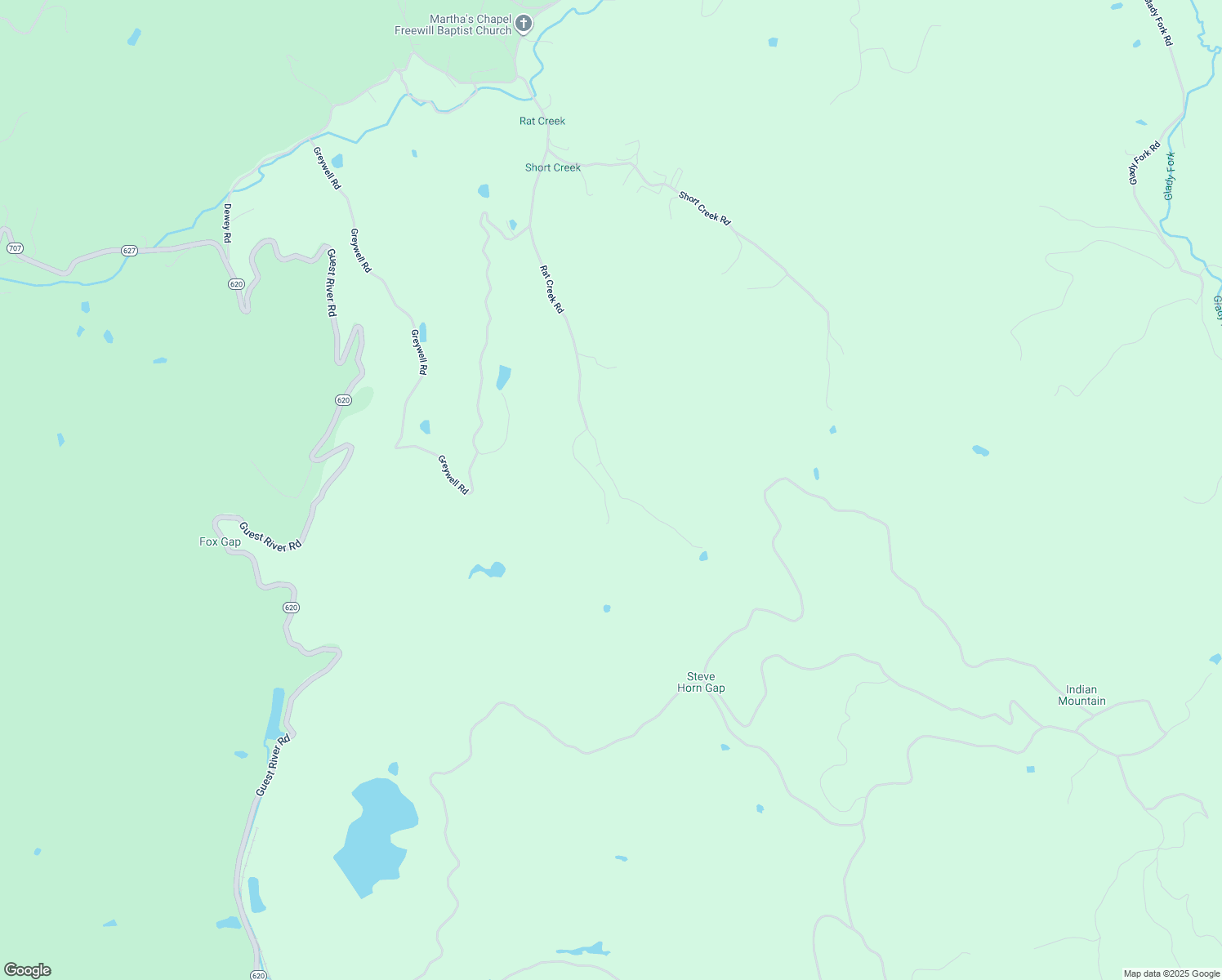 map of restaurants, bars, coffee shops, grocery stores, and more near 9211 Horn Gap Road in Pound