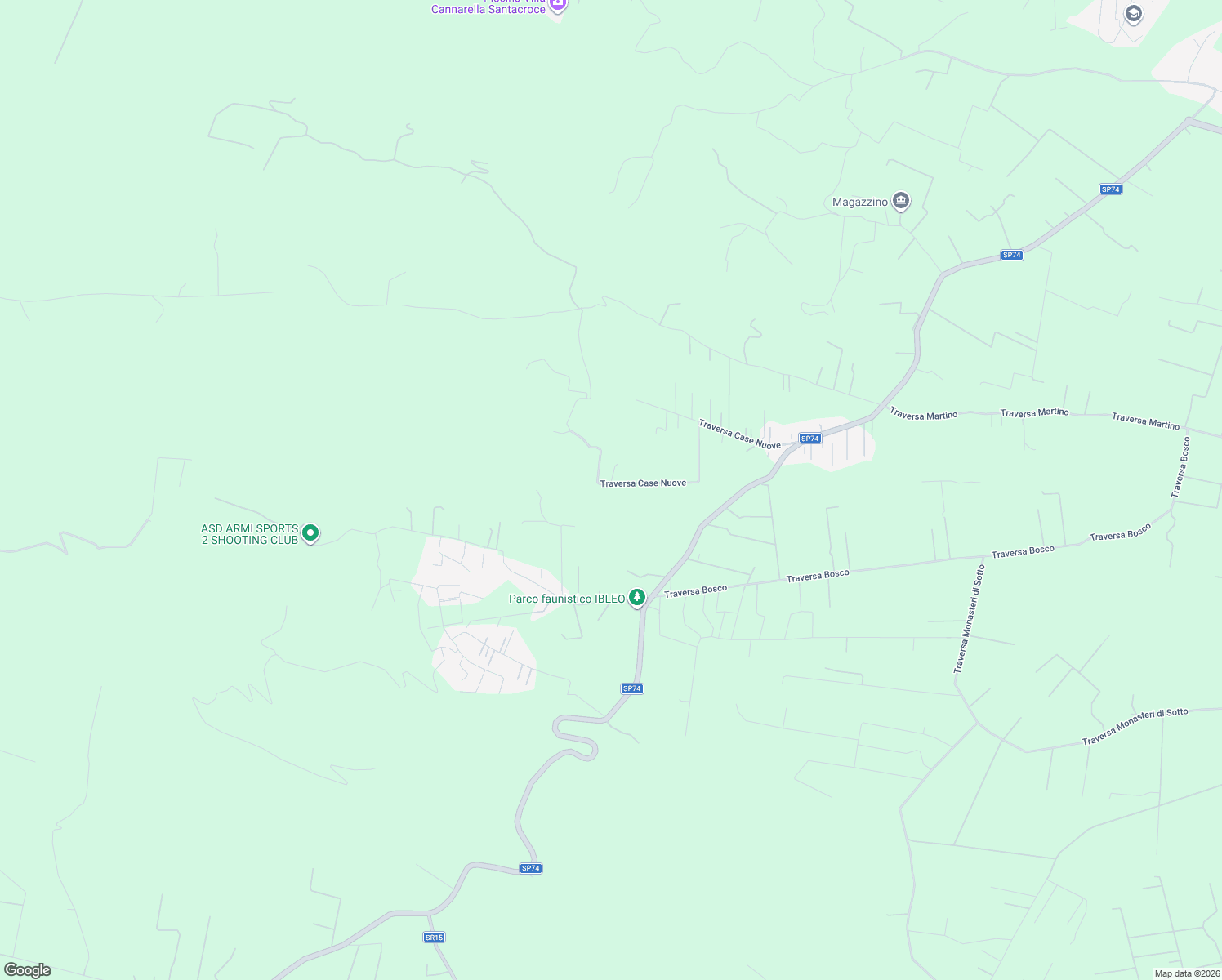 map of restaurants, bars, coffee shops, grocery stores, and more near 17 Traversa Case Nuove in Libero consorzio comunale di Siracusa