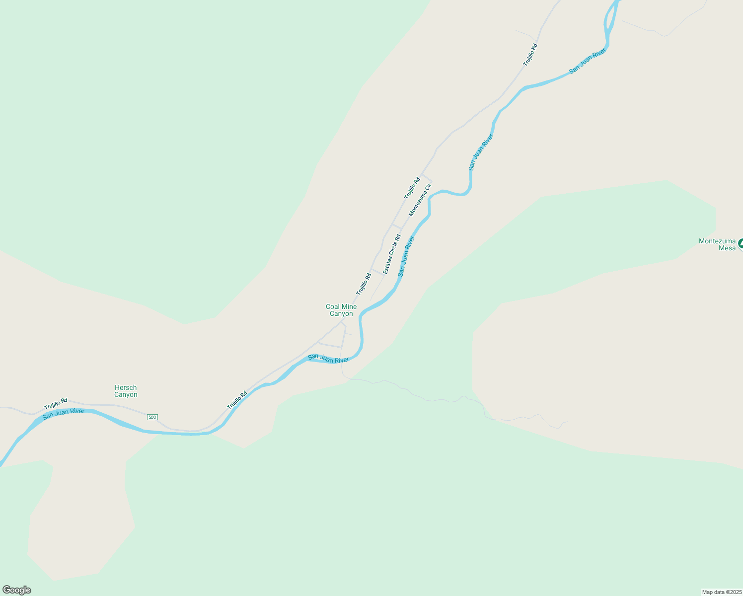 map of restaurants, bars, coffee shops, grocery stores, and more near Estates Circle Road in Archuleta County