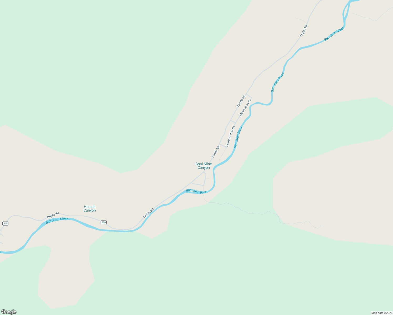 map of restaurants, bars, coffee shops, grocery stores, and more near 500 County Road in Pagosa Springs