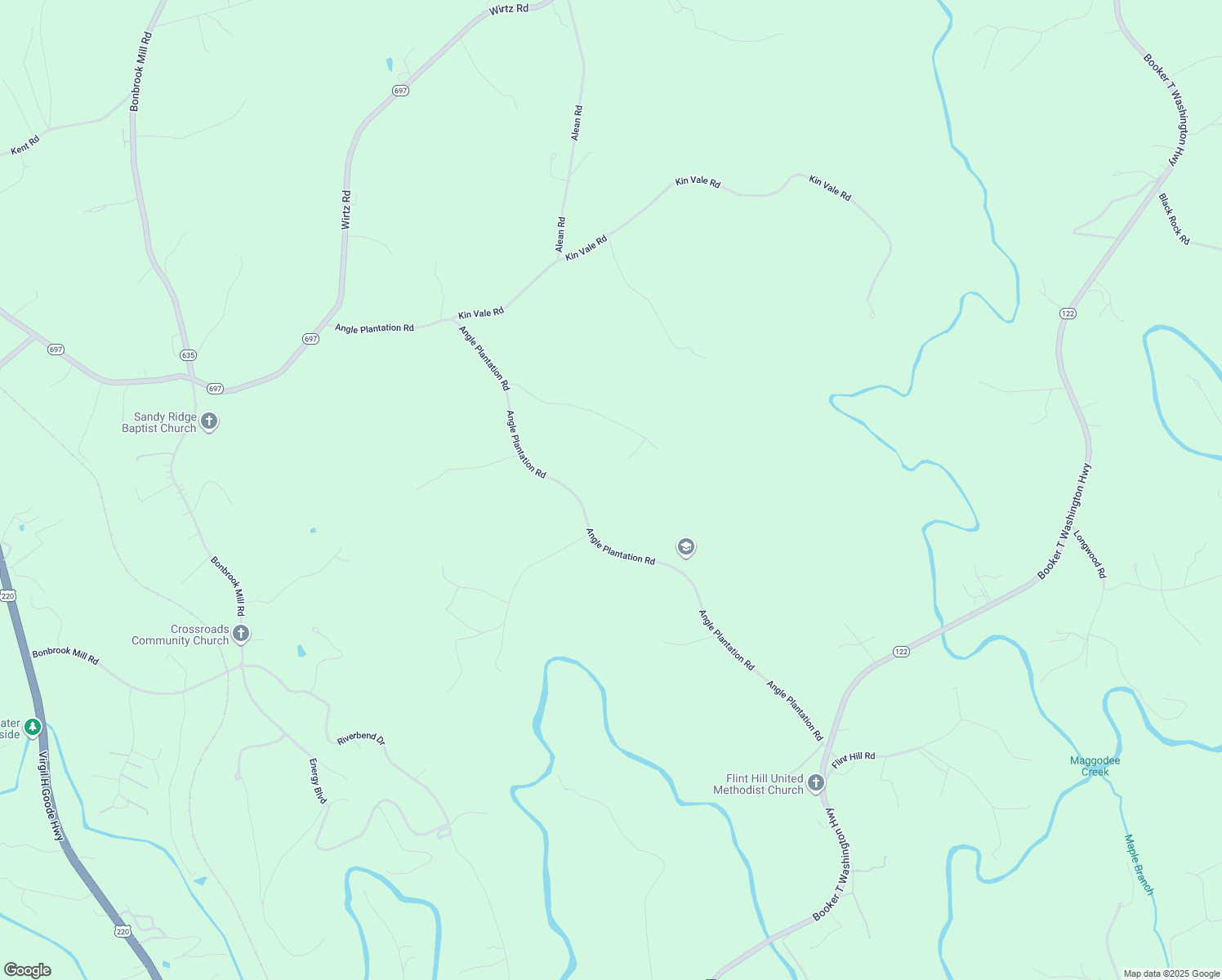 map of restaurants, bars, coffee shops, grocery stores, and more near 77 Cheyenne Lane in Rocky Mount