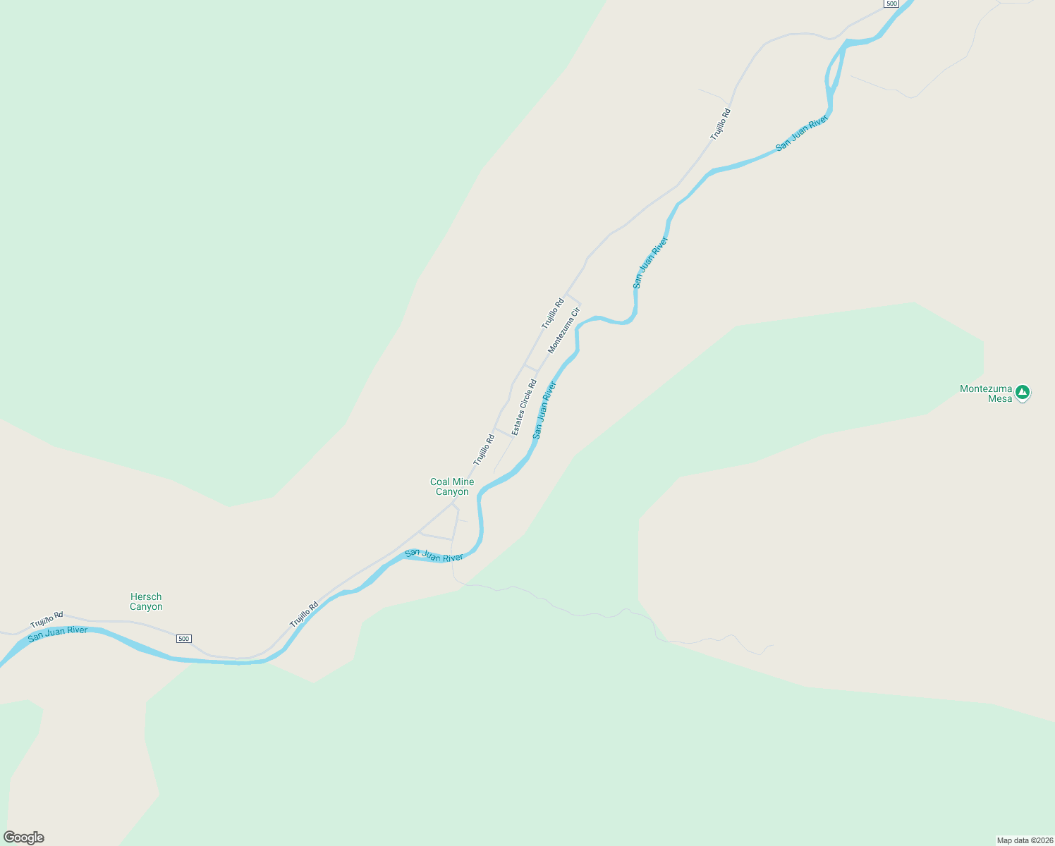 map of restaurants, bars, coffee shops, grocery stores, and more near 492 Estates Circle Road in Pagosa Springs