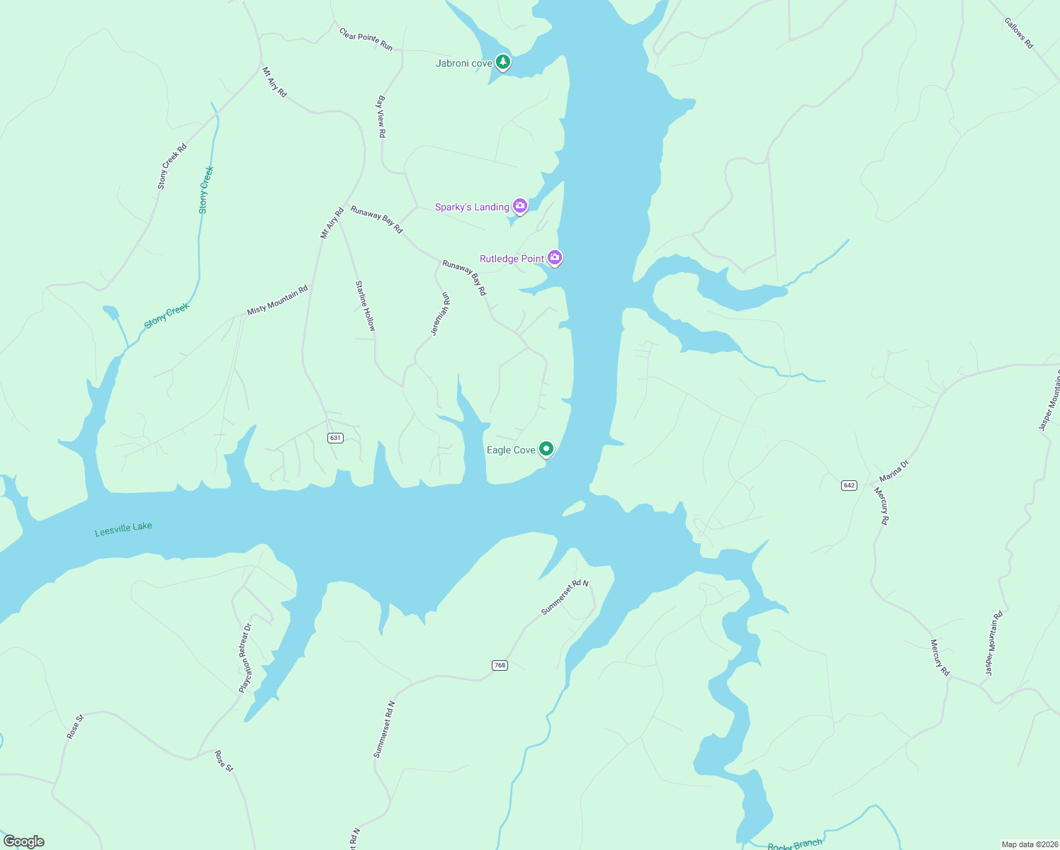 map of restaurants, bars, coffee shops, grocery stores, and more near 1042 Runaway Bay Road in Lynch Station