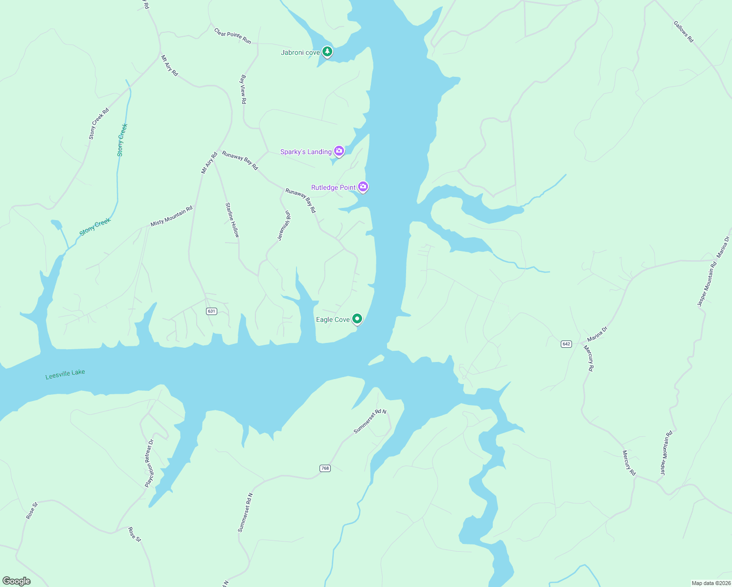 map of restaurants, bars, coffee shops, grocery stores, and more near 1042 Runaway Bay Road in Lynch Station