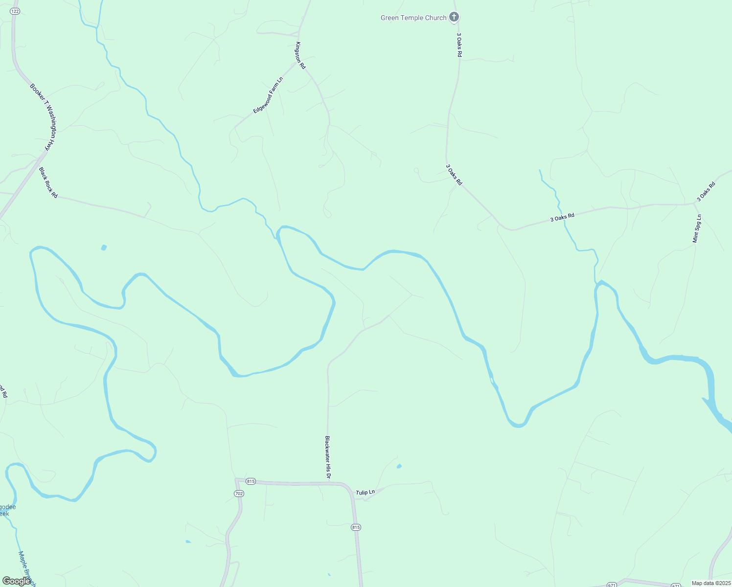 map of restaurants, bars, coffee shops, grocery stores, and more near 1005 Blackwater Hills Lane in Glade Hill