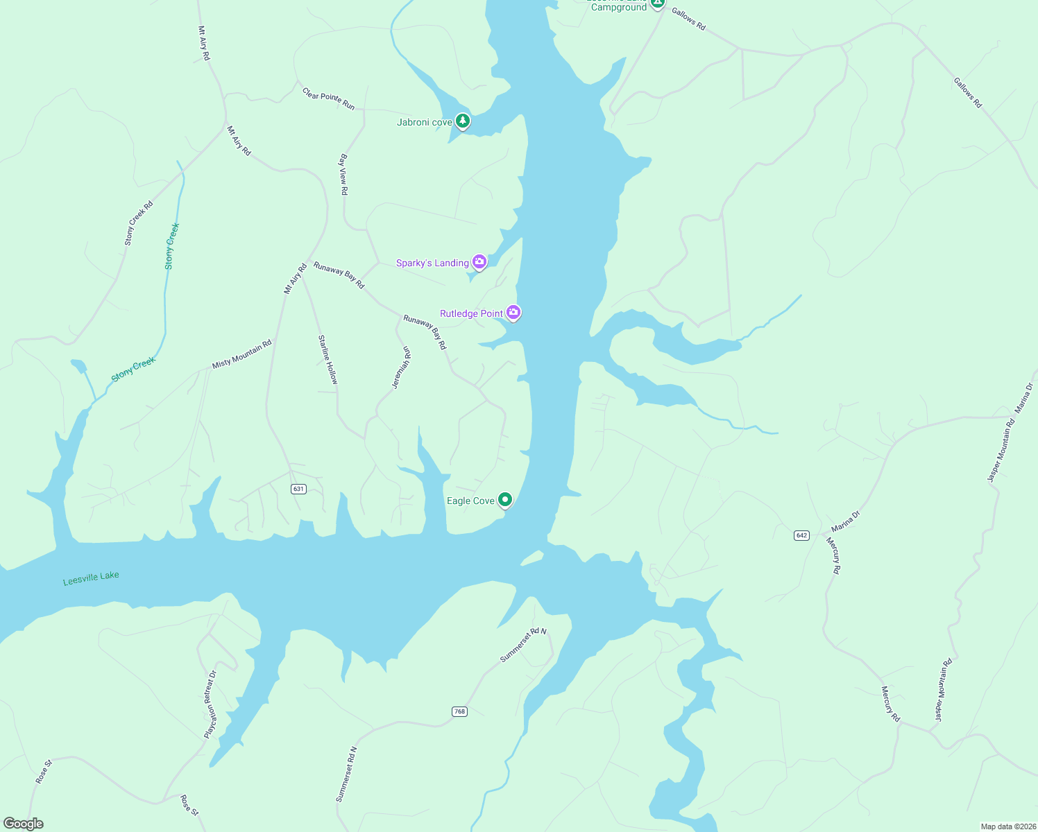map of restaurants, bars, coffee shops, grocery stores, and more near 890 Runaway Bay Road in Lynch Station