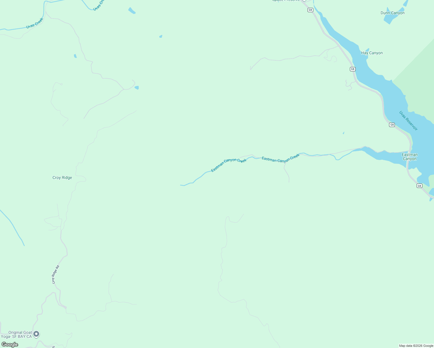 map of restaurants, bars, coffee shops, grocery stores, and more near Eastman Canyon Road in Morgan Hill