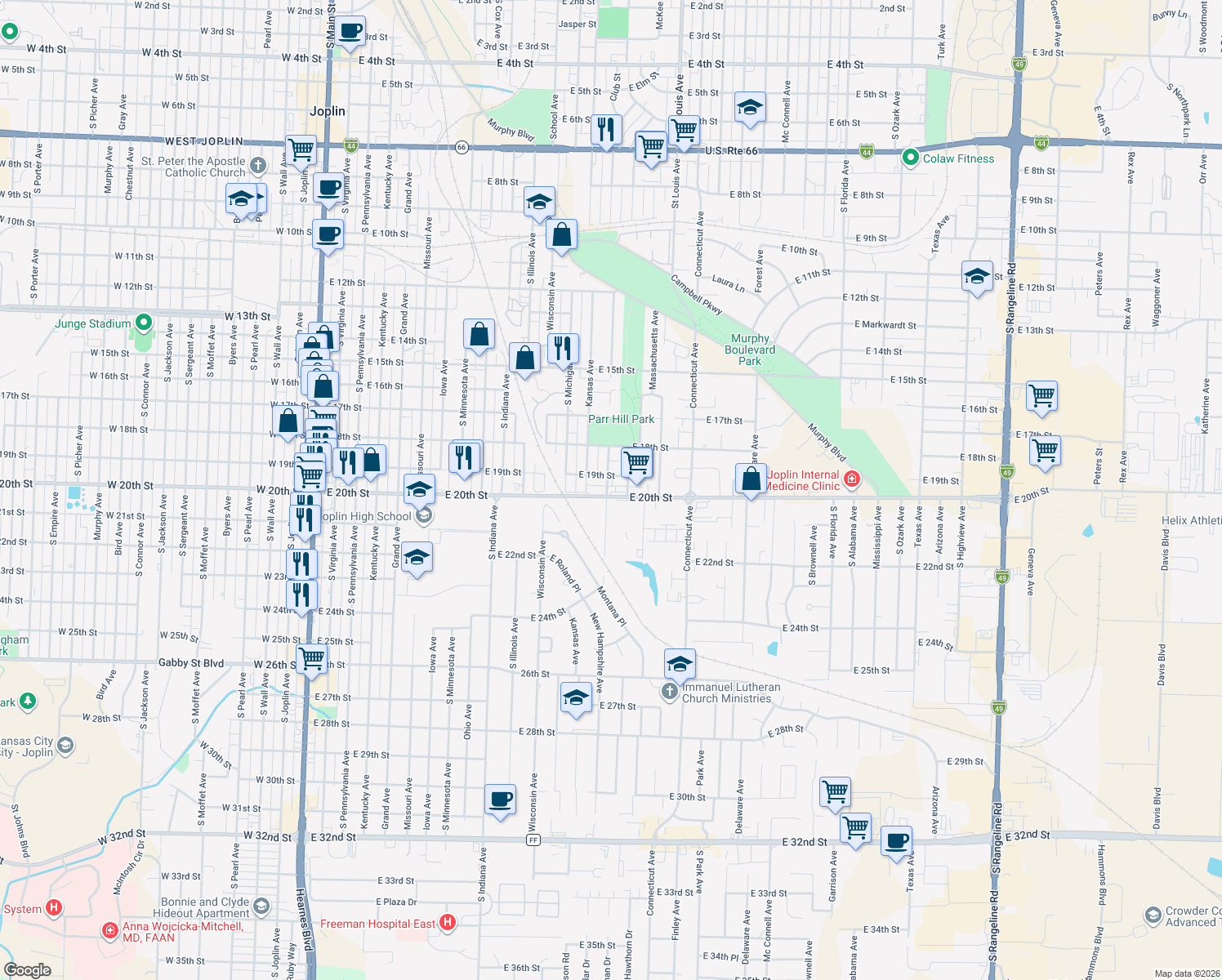 1501 East 20th Street, Joplin MO - Walk Score