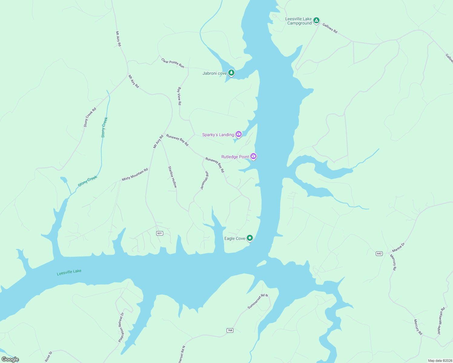 map of restaurants, bars, coffee shops, grocery stores, and more near Runaway Bay Road in Lynch Station