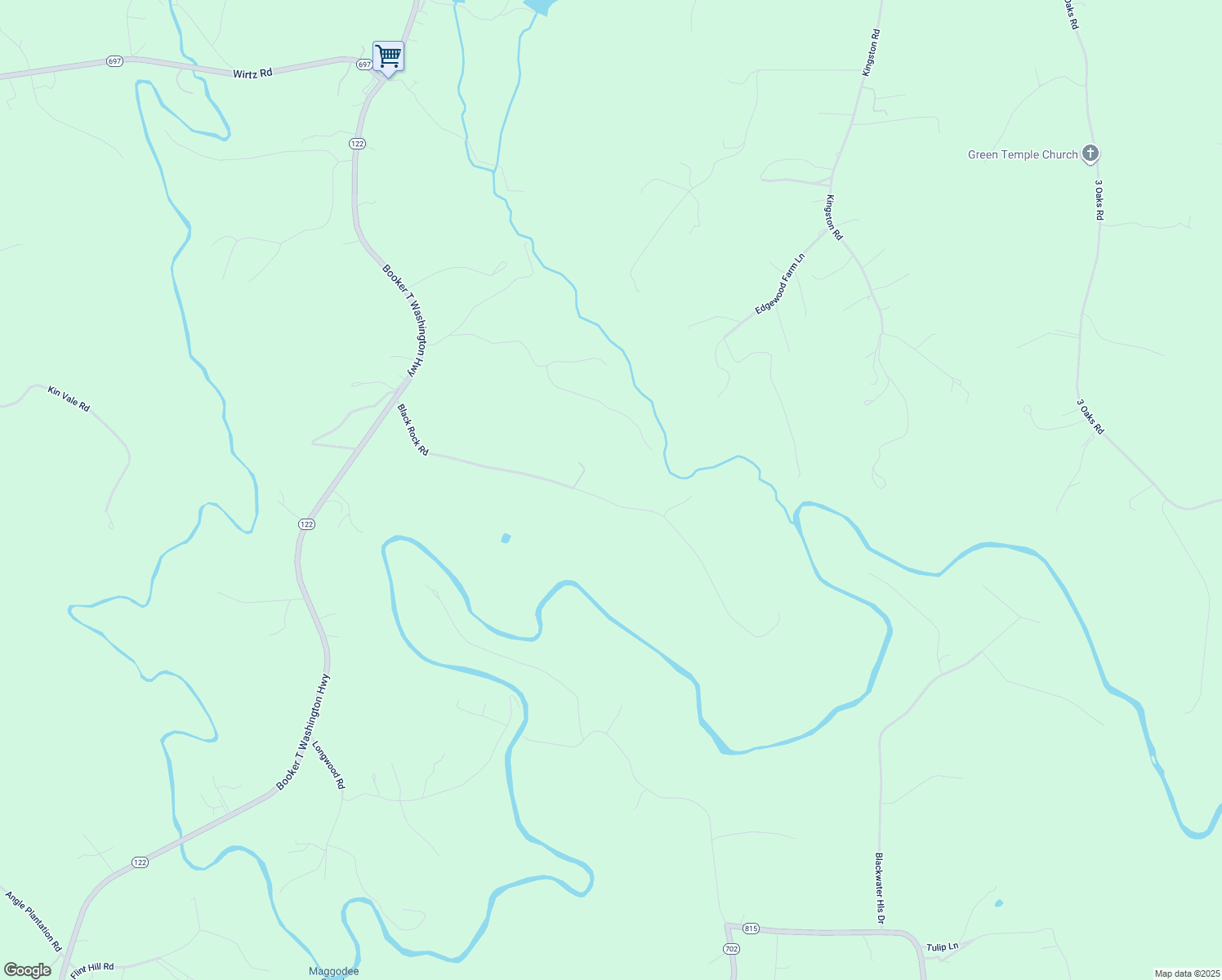 map of restaurants, bars, coffee shops, grocery stores, and more near 735 Black Rock Road in Rocky Mount