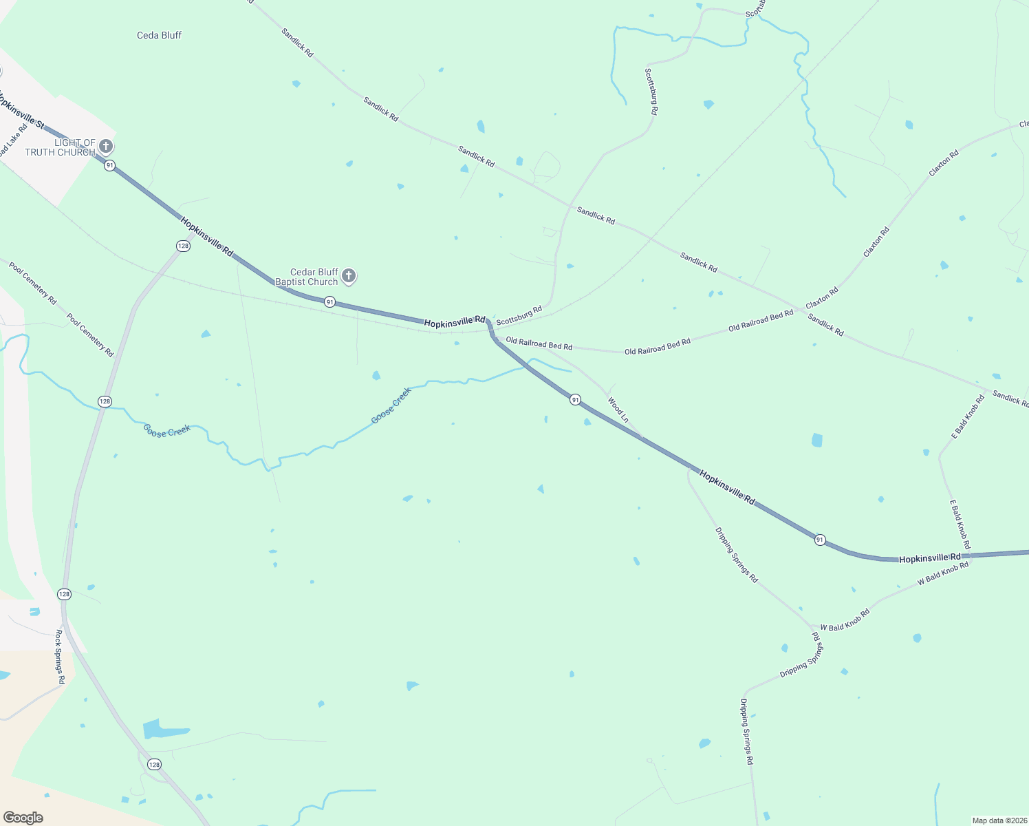 map of restaurants, bars, coffee shops, grocery stores, and more near 11774 Hopkinsville Road in Princeton