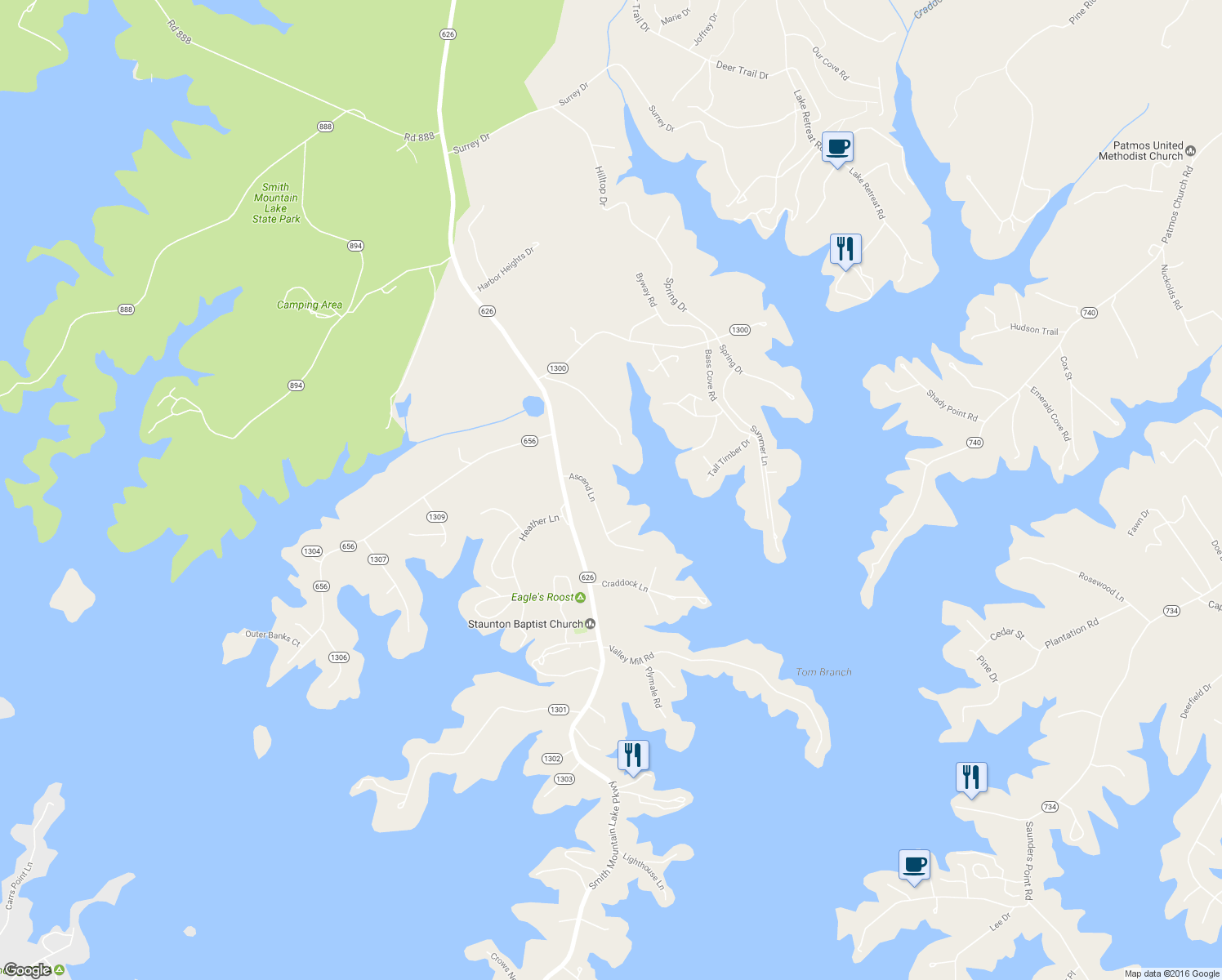 map of restaurants, bars, coffee shops, grocery stores, and more near 1114 Ascend Ln in Bedford