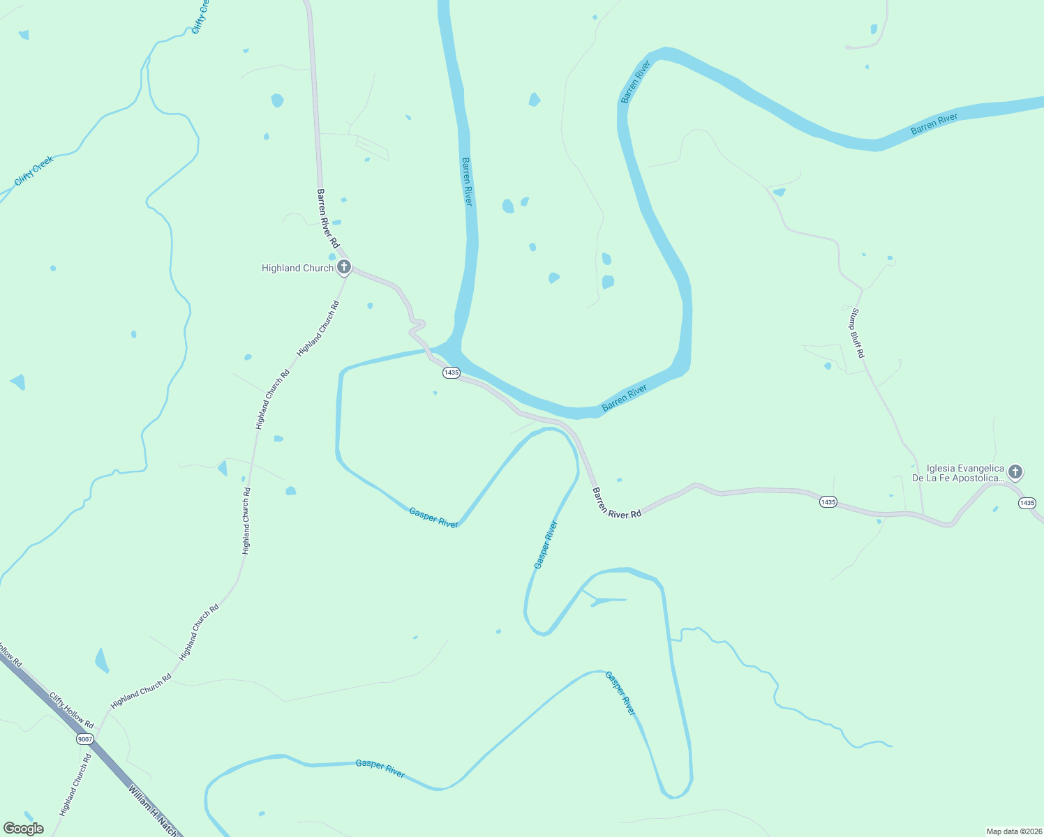 map of restaurants, bars, coffee shops, grocery stores, and more near 10950-11508 Barren River Road in Bowling Green