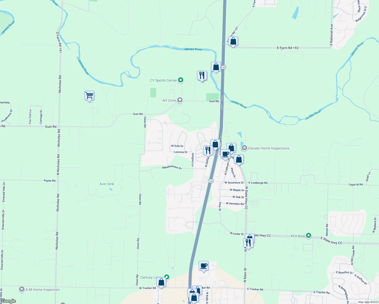 907 West Lorenza Drive, Nixa MO Walk Score