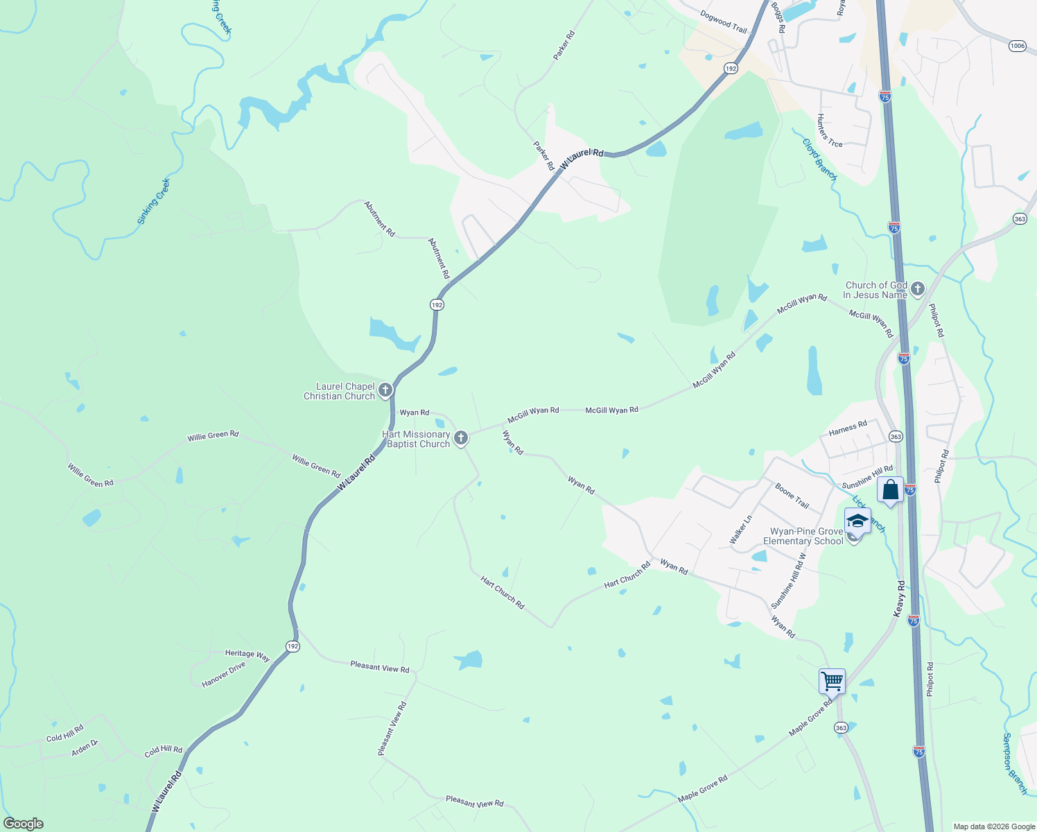 map of restaurants, bars, coffee shops, grocery stores, and more near 1457 McGill Wyan Road in London