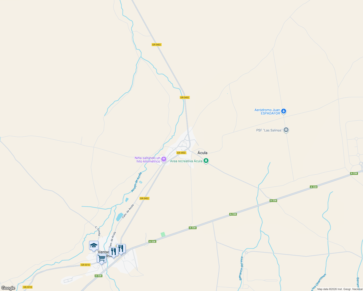 map of restaurants, bars, coffee shops, grocery stores, and more near 9 Plaza del Pilar in Ácula