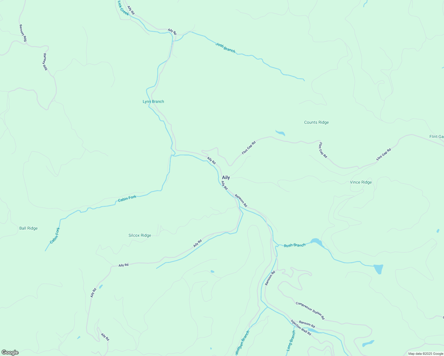 map of restaurants, bars, coffee shops, grocery stores, and more near State Route 604 in Dickenson County